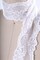 White Stretch Lace Trim 2.5 Inch Wide Soft Elastic Scalloped Floral Edging Both Sides 2 Yards